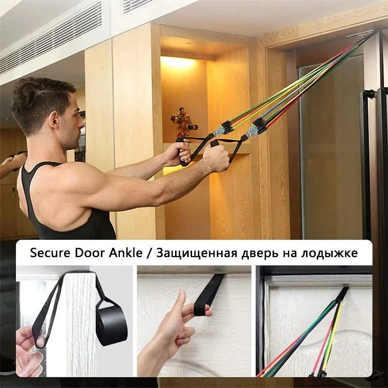 Power Exercise Resistance Band Set 5 In 1 - Binnoor Collection