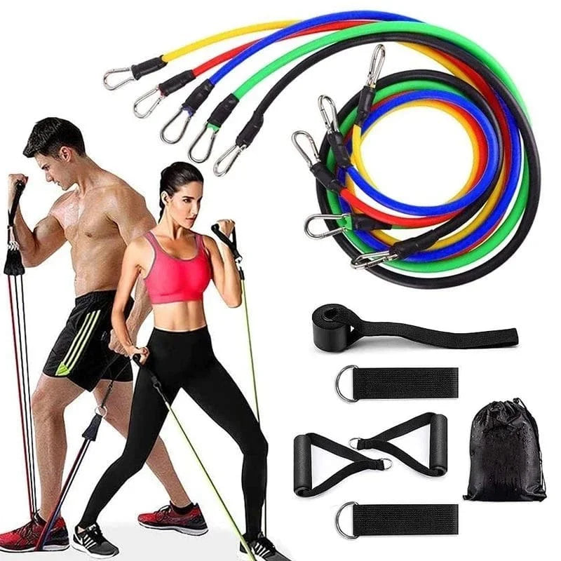 Power Exercise Resistance Band Set 5 In 1 - Binnoor Collection