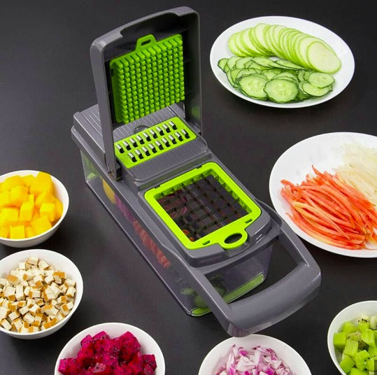 16 In1 Mandoline Slicer Veggie Food Chopper Vegetable Cutter Tomato Carrot Grater Cheese French Onion Shredders Kitchen Tool