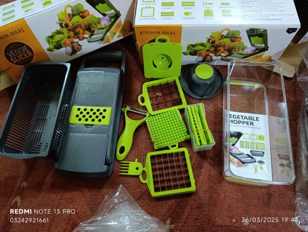 16 In1 Mandoline Slicer Veggie Food Chopper Vegetable Cutter Tomato Carrot Grater Cheese French Onion Shredders Kitchen Tool