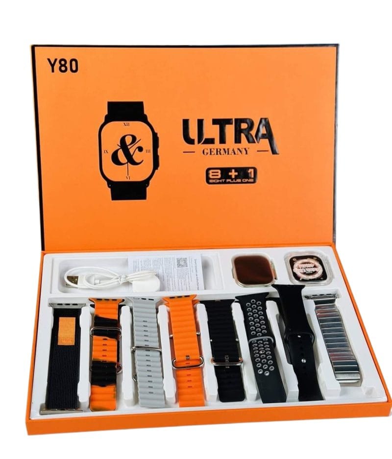 Y80 Ultra 8 in 1 Smart watch - Binnoor Collection