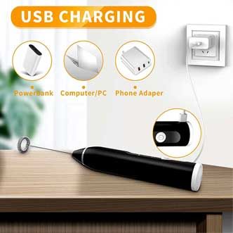 2 in 1 Electric Rechargeable Coffee Beater and Milk Frother - Binnoor Collection