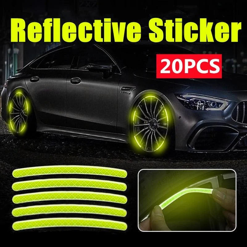Car Wheel Hub Reflective Sticker - Binnoor Collection