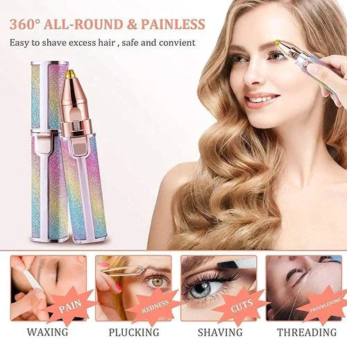 Flawless Brow Elegance: 2-in-1 Electric Eyebrow Trimmer & Shaver - Binnoor Collection