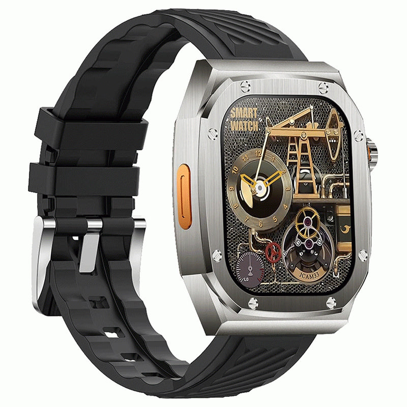 Z79 Max Armour Smart Watch – 2.1" IPS Display, Bluetooth Call, AI Voice Assistant, Compass, Heart Rate & Sports Tracking – Black - Binnoor Collection