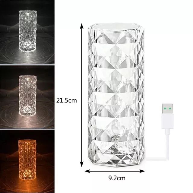 Dazzling Crystal Diamond Lamp - Illuminate Your Space - Binnoor Collection
