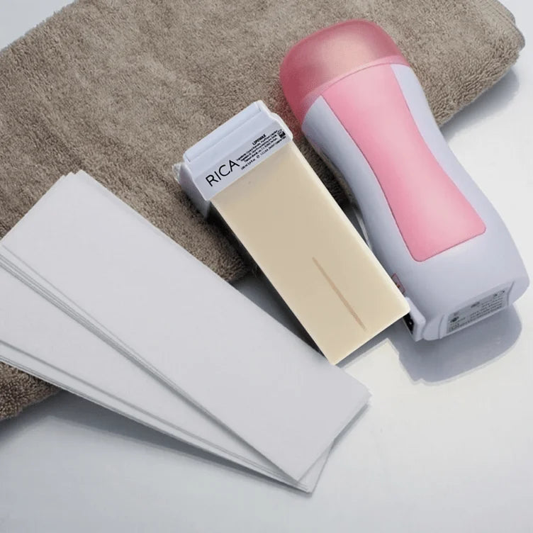3 In 1 Wax Depilatory Refill Machine With Roller Wax - Binnoor Collection