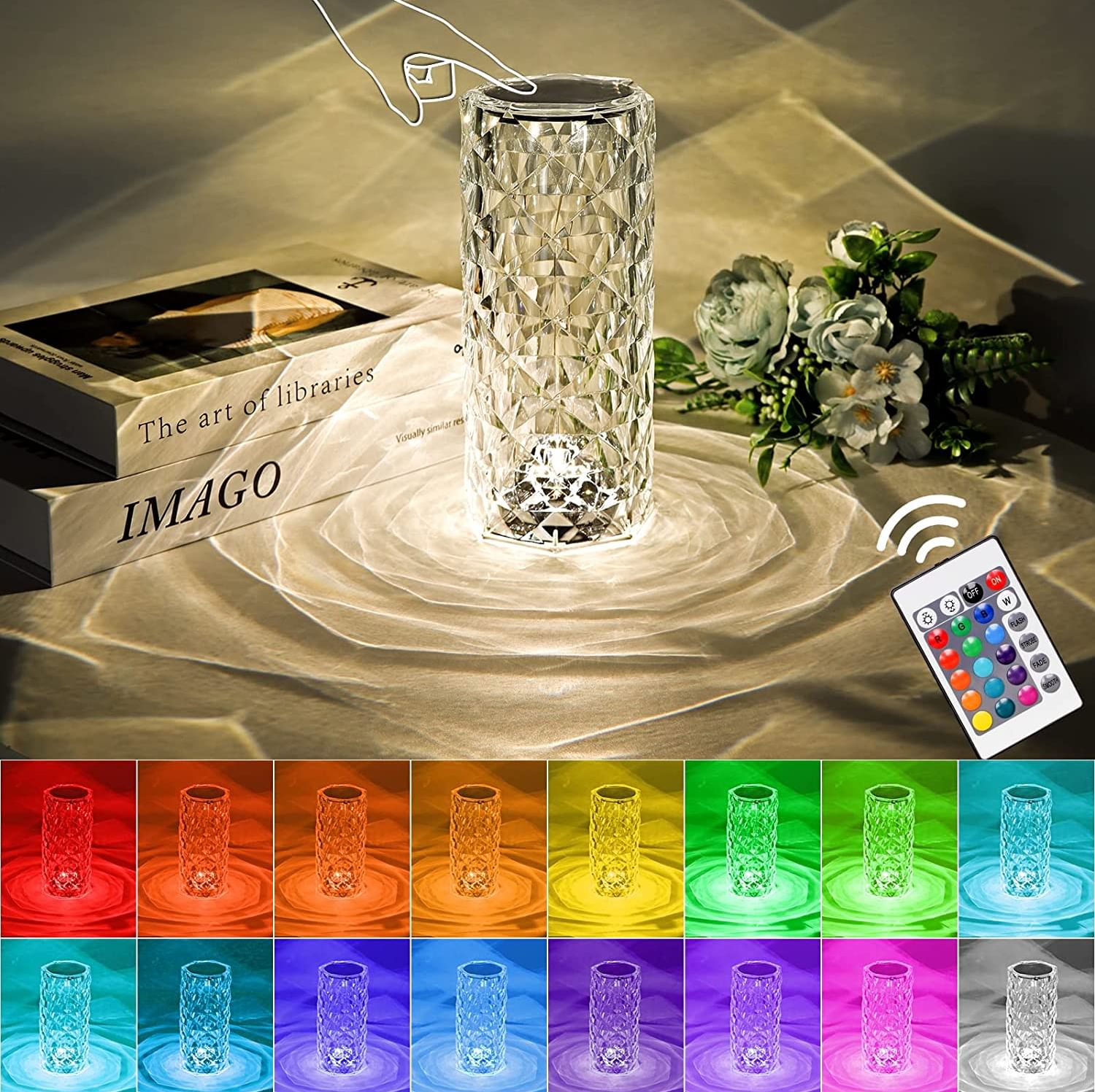 Dazzling Crystal Diamond Lamp - Illuminate Your Space - Binnoor Collection