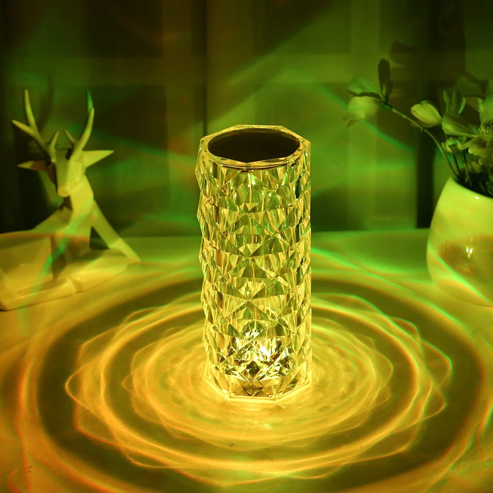 Dazzling Crystal Diamond Lamp - Illuminate Your Space - Binnoor Collection