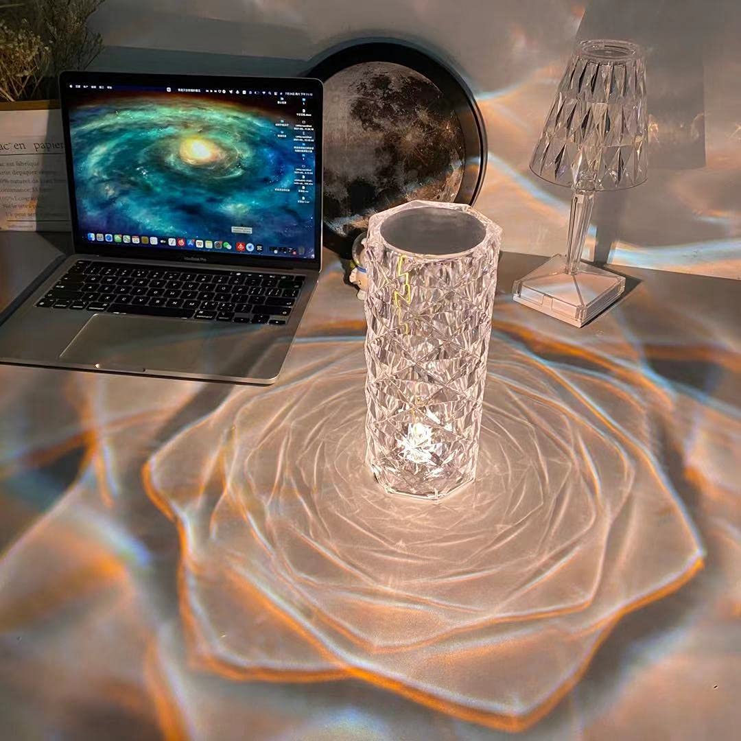 Dazzling Crystal Diamond Lamp - Illuminate Your Space - Binnoor Collection