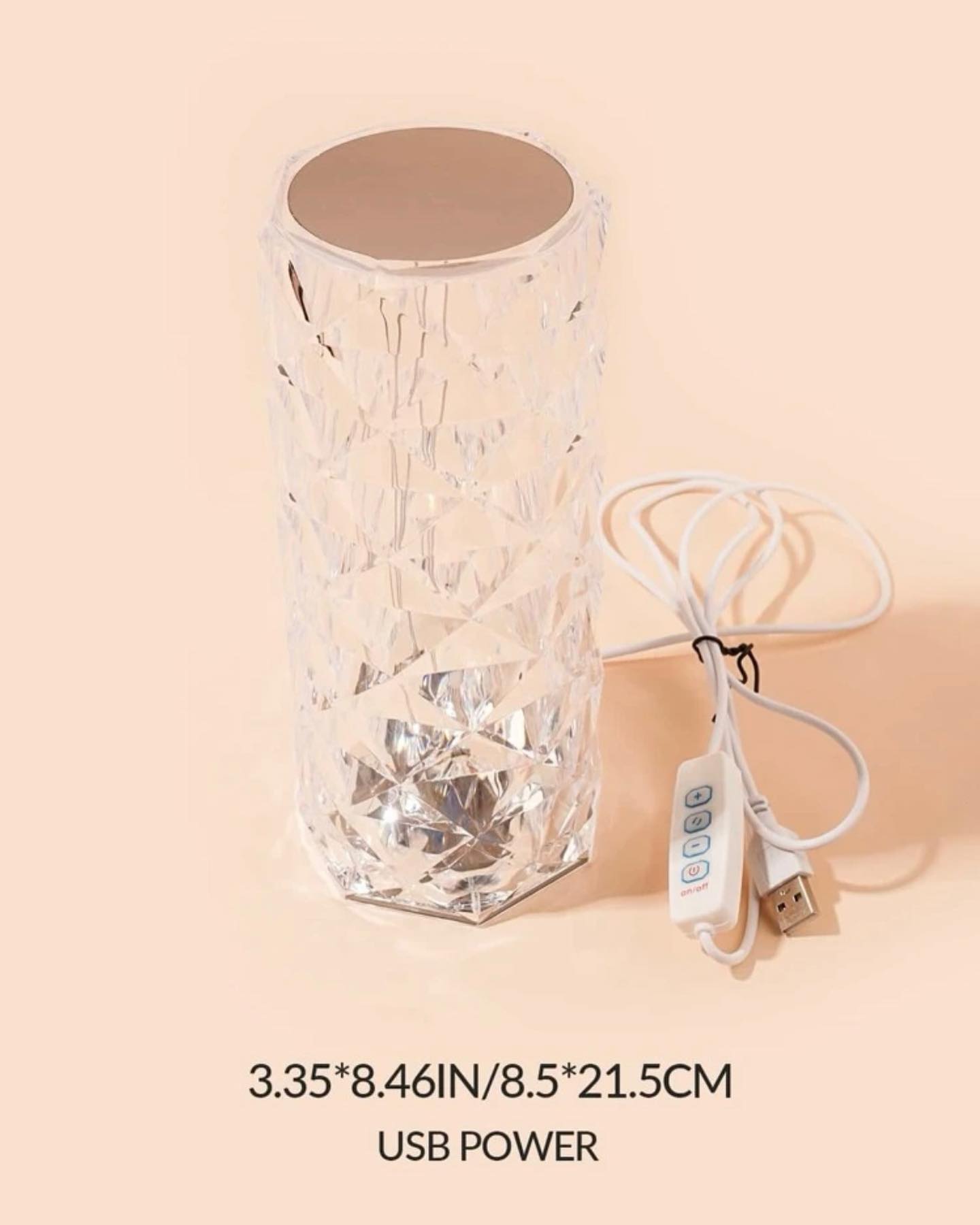 Dazzling Crystal Diamond Lamp - Illuminate Your Space - Binnoor Collection