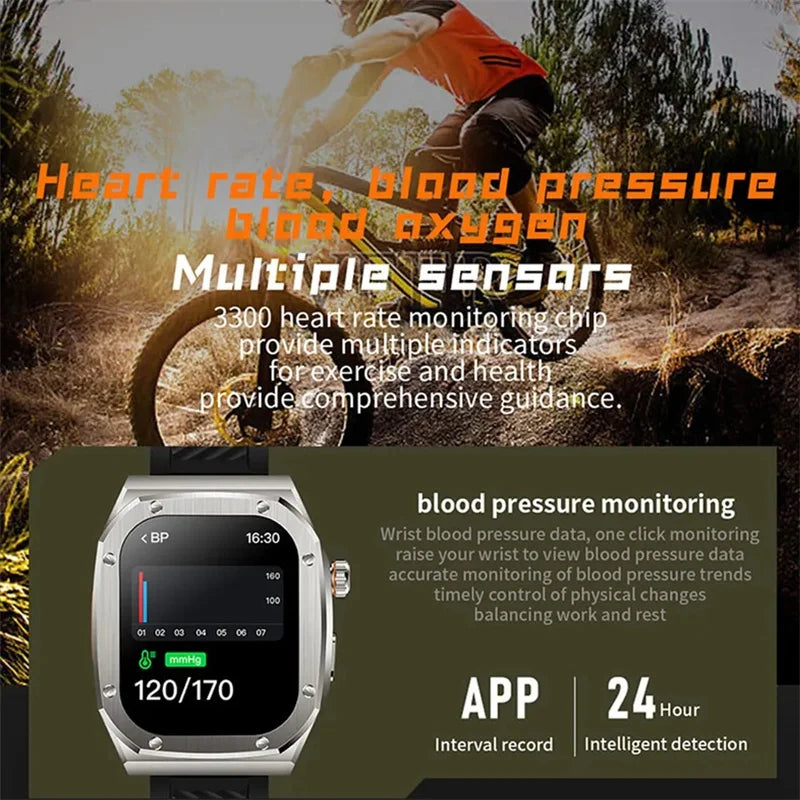 Z79 Max Armour Smart Watch – 2.1" IPS Display, Bluetooth Call, AI Voice Assistant, Compass, Heart Rate & Sports Tracking – Black - Binnoor Collection