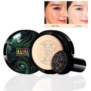 TYAGEN-II Sunisa 3 in 1 CC and BB Water Proof Foundation Concealer Cream with Air Cushion Mushroom - Binnoor Collection