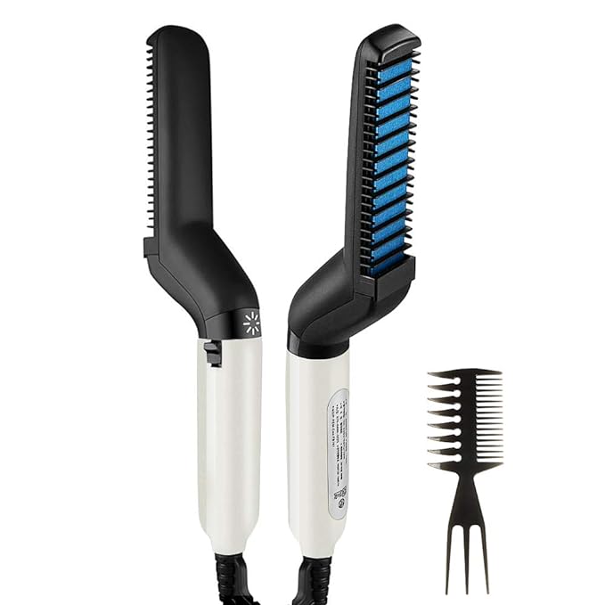 Hair Straightener For Men Multifunctional Comb Curling Electric Brush Beard Comb - Binnoor Collection