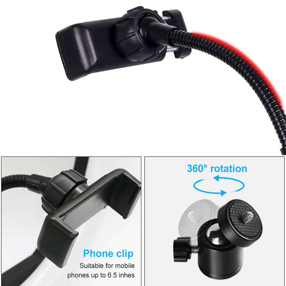 MJ36 14.1" RGB LED Ring Light – Multi-Color Beauty Fill Light with Phone Clip (Stand Not Included) - Binnoor Collection