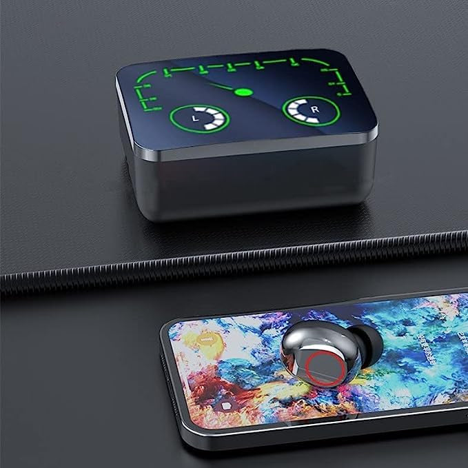 M90 Max tws wireless Earbuds Hifi Stereo Earbuds With 1200 MH Battery - Binnoor Collection
