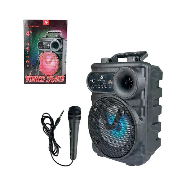 KTS-1512 Wireless Bluetooth Speaker – TWS, FM, USB, Mic, Original K Board - Binnoor Collection