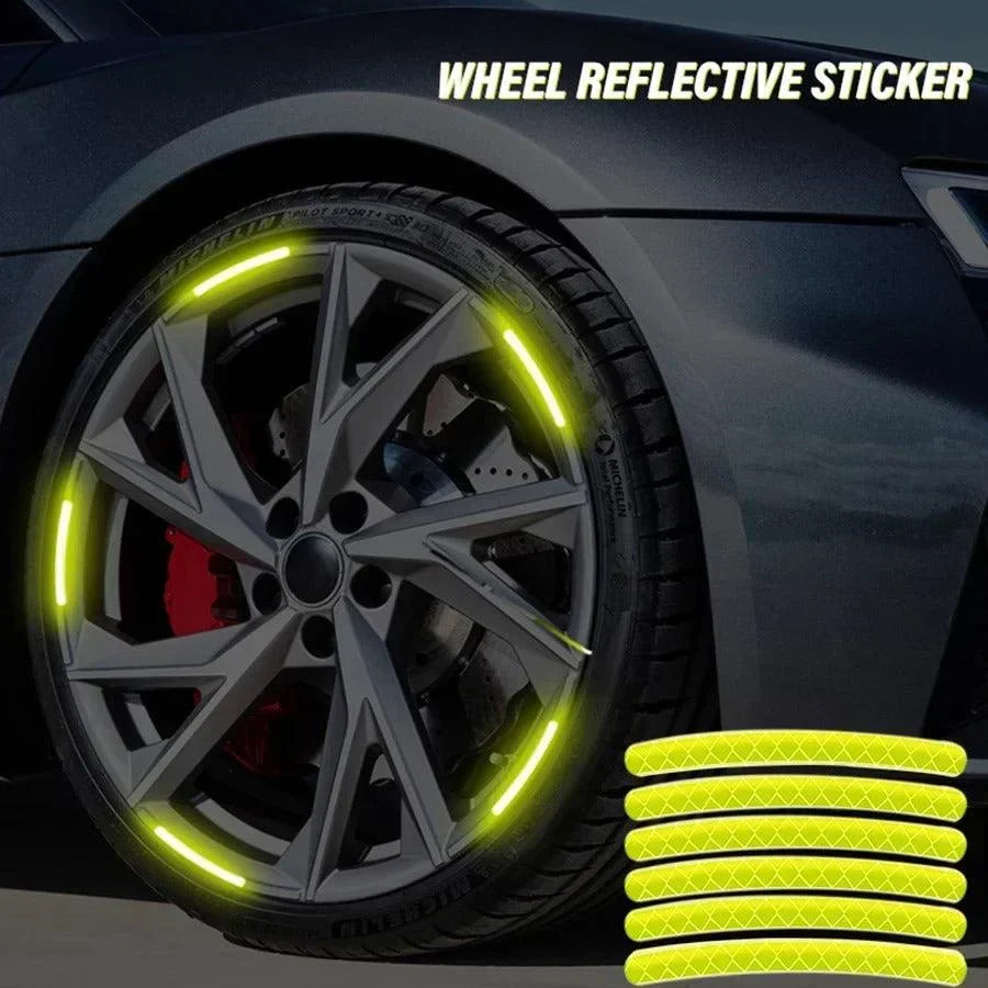 Car Wheel Hub Reflective Sticker - Binnoor Collection