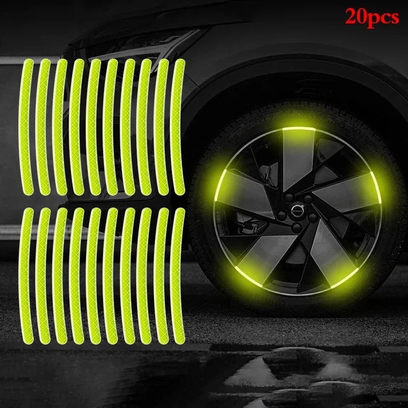 Car Wheel Hub Reflective Sticker - Binnoor Collection