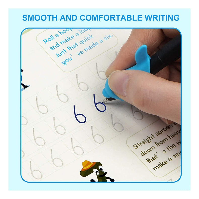 Magical Calligraphy Adventure 4-Piece Set with 10 Refillable Copybooks - Binnoor Collection