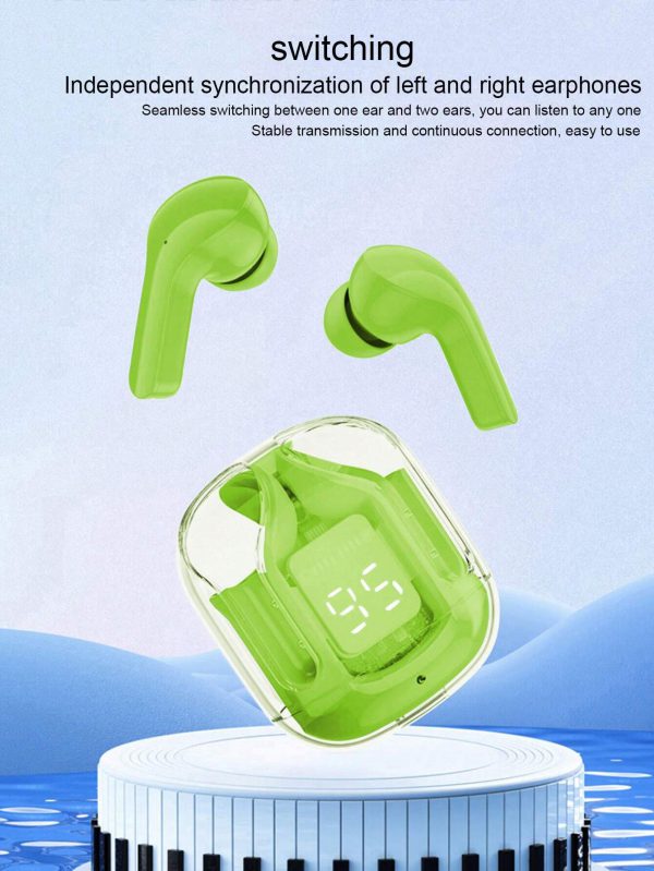 Air31 Earbuds Wireless Crystal Transparent And Bluetooth - Binnoor Collection