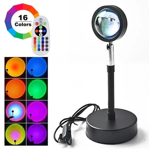 Sunset Lamp Multi Color With Remote - Binnoor Collection
