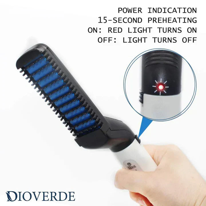 Hair Straightener For Men Multifunctional Comb Curling Electric Brush Beard Comb - Binnoor Collection