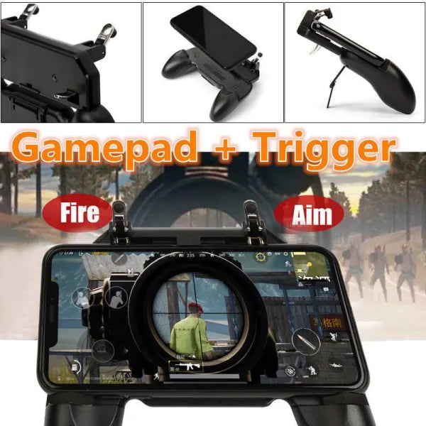 New Version Gaming Joystick Game Pad W10 For Pubg Mobile Controller - Binnoor Collection
