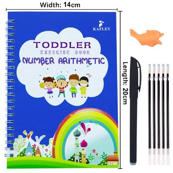 Magical Calligraphy Adventure 4-Piece Set with 10 Refillable Copybooks - Binnoor Collection