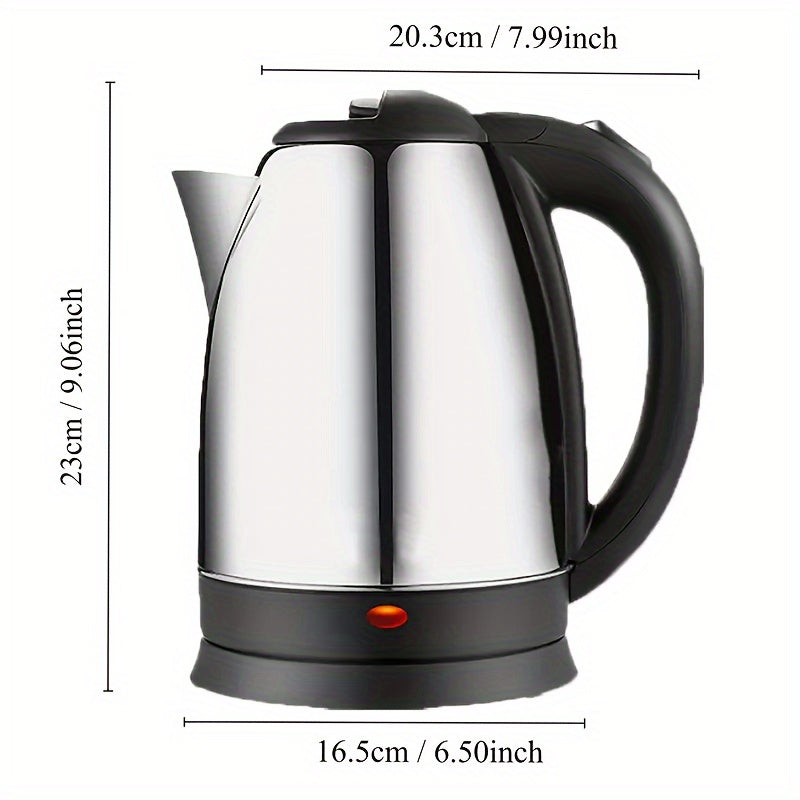 Premium Quality 2.0L Stainless Steel Electric Kettle – Fast Boil, Durable, and Efficient - Binnoor Collection