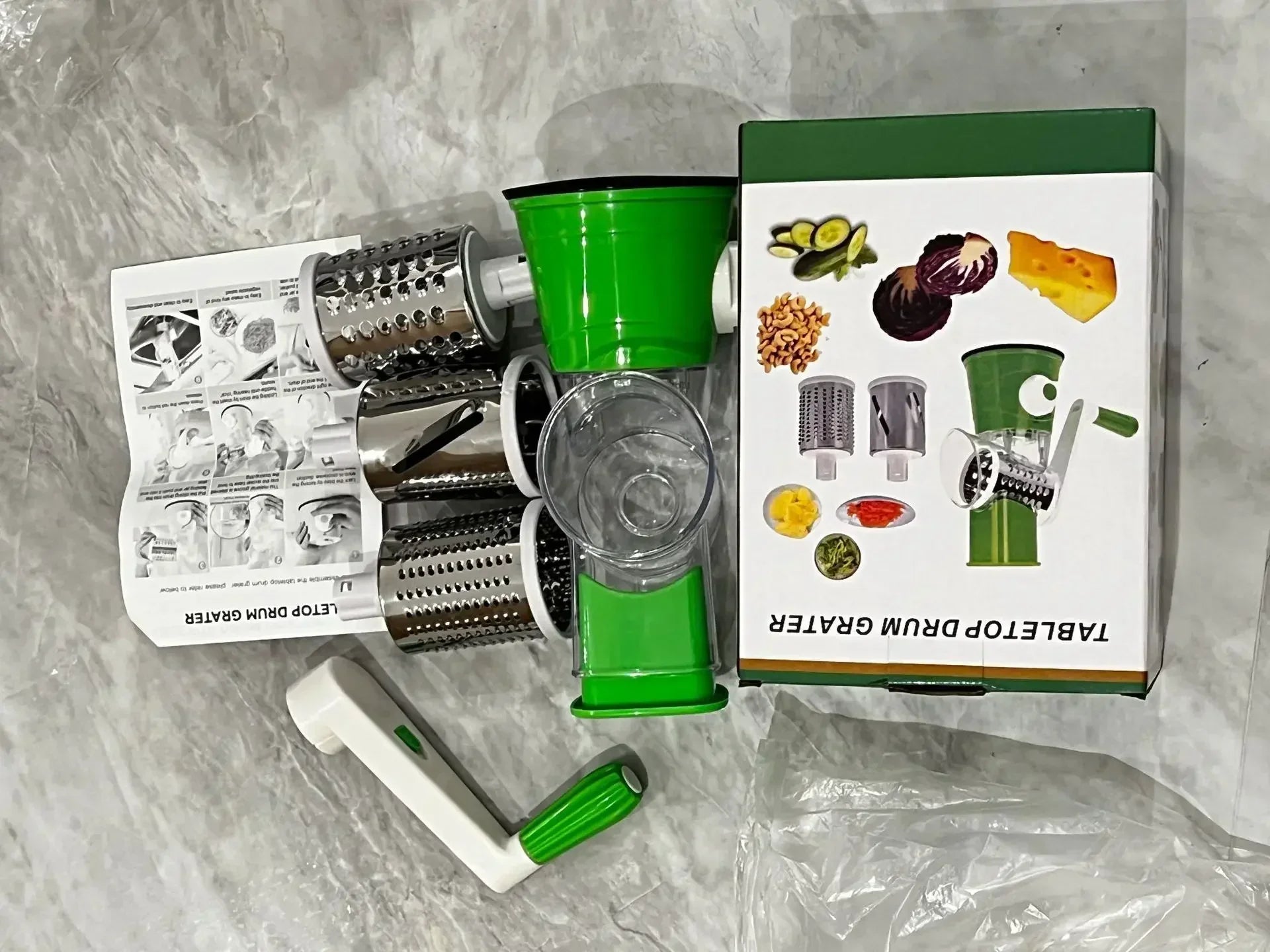Multi-function 3 in 1 Drum Vegetable Cutter Slicer - Binnoor Collection