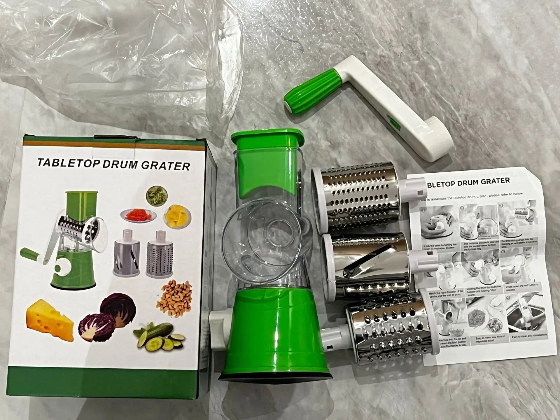 Multi-function 3 in 1 Drum Vegetable Cutter Slicer - Binnoor Collection