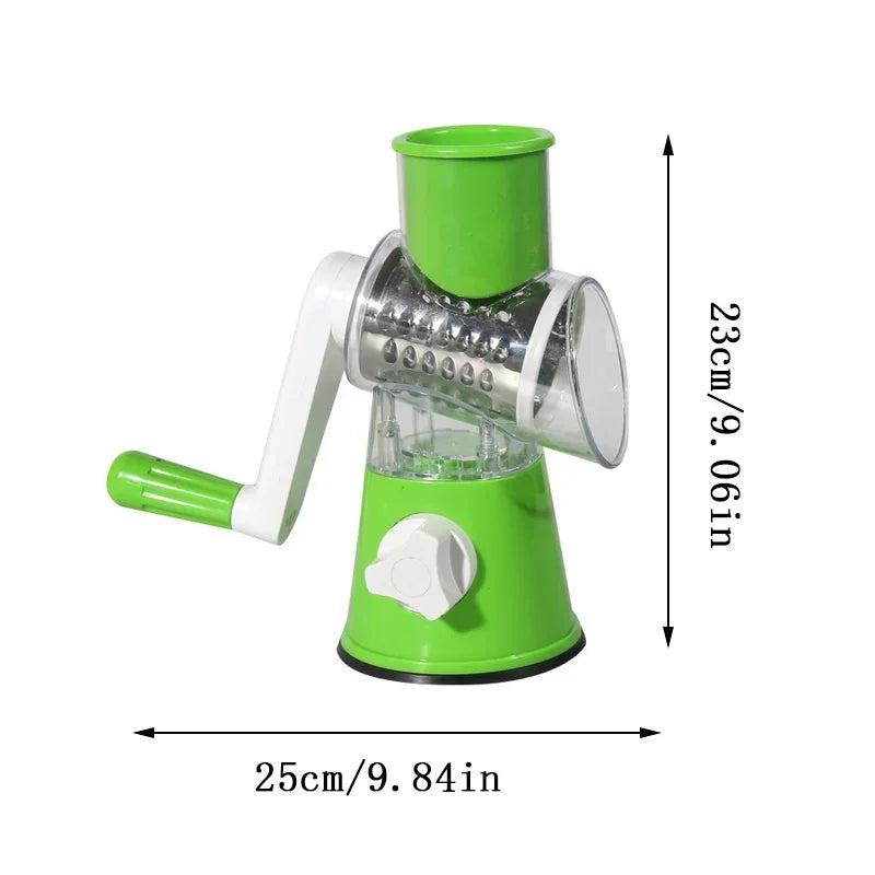 Multi-function 3 in 1 Drum Vegetable Cutter Slicer - Binnoor Collection