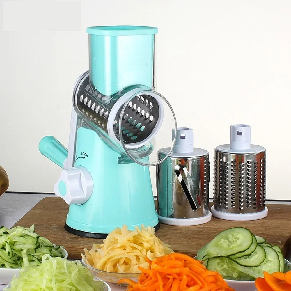 Multi-function 3 in 1 Drum Vegetable Cutter Slicer - Binnoor Collection