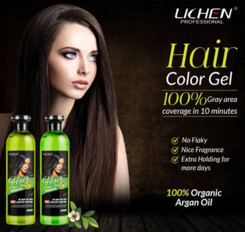 LICHEN PROFESSSIONAL HAIR COLOR GEL WITH ARGON OIL - Binnoor Collection