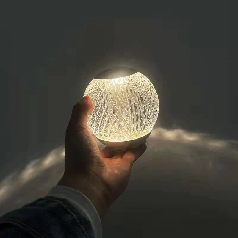Elegance Sphere Glass RGB Lamp - Binnoor Collection