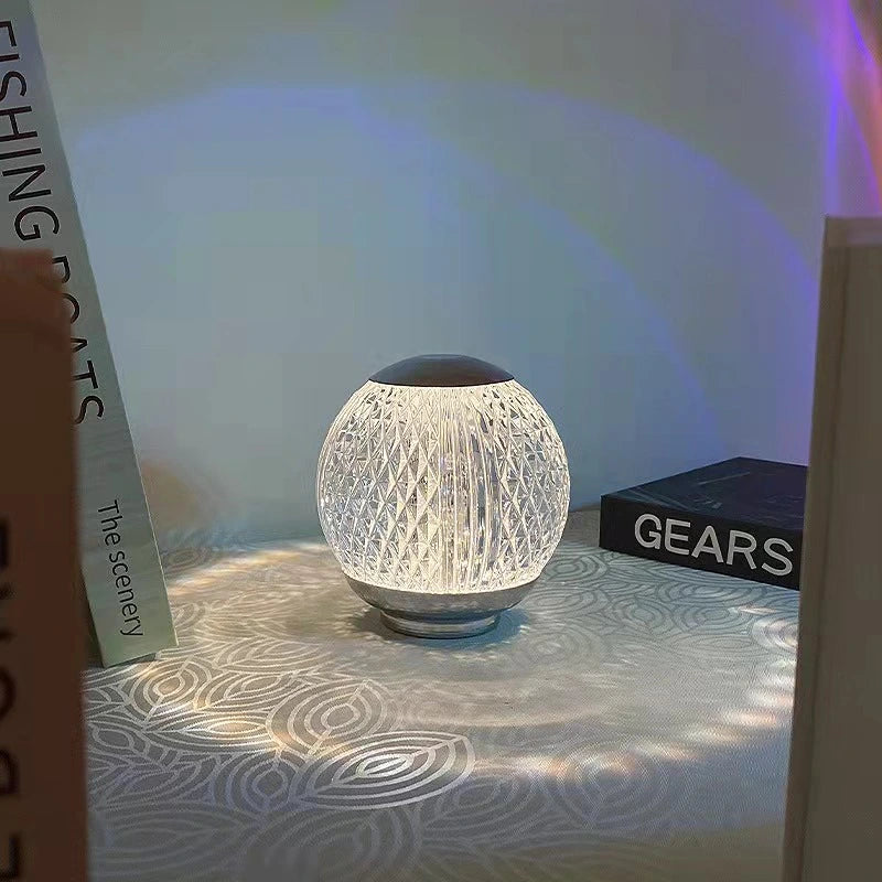 Elegance Sphere Glass RGB Lamp - Binnoor Collection