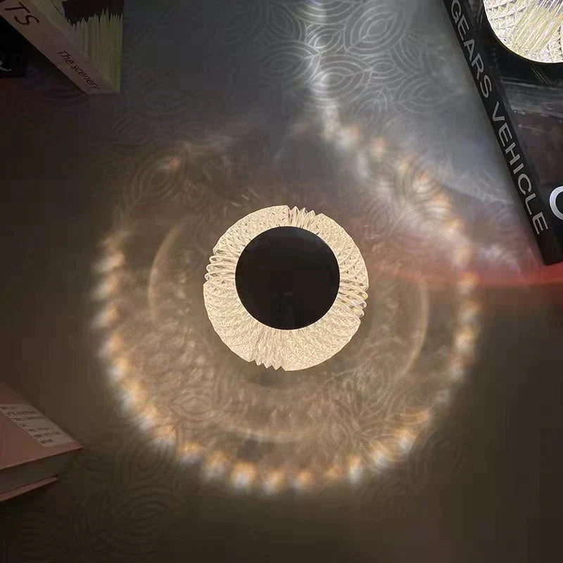 16 COLOUR RGB ROUND SHAPE GLASS LAMP - Binnoor Collection