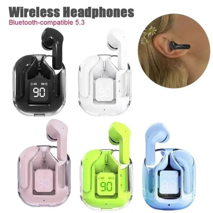 Air31 Earbuds Wireless Crystal Transparent And Bluetooth - Binnoor Collection