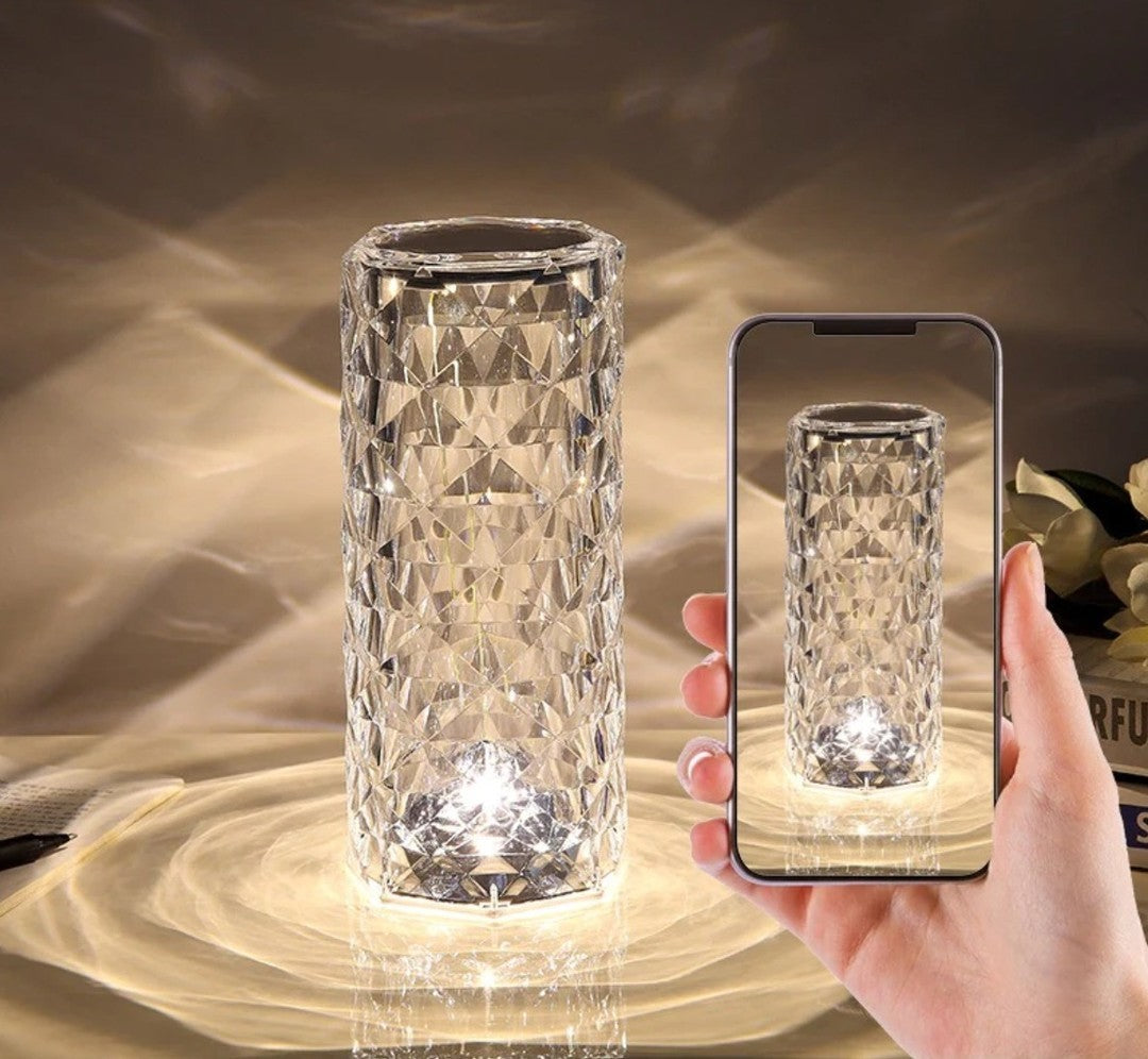 Dazzling Crystal Diamond Lamp - Illuminate Your Space - Binnoor Collection