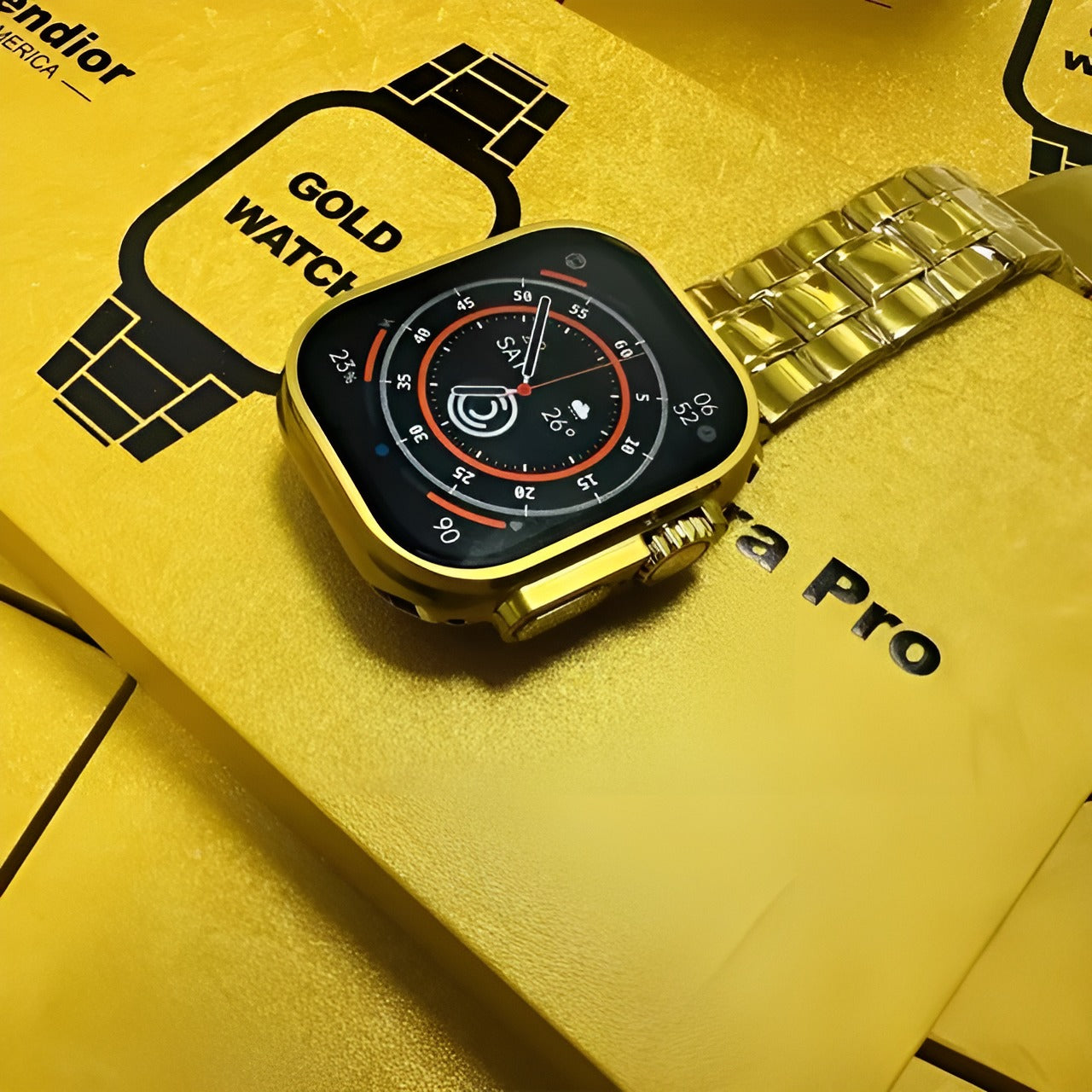 Fendior G9 Ultra Max Gold Smart Watch with 2.02-Inch Full Screen Display - Binnoor Collection