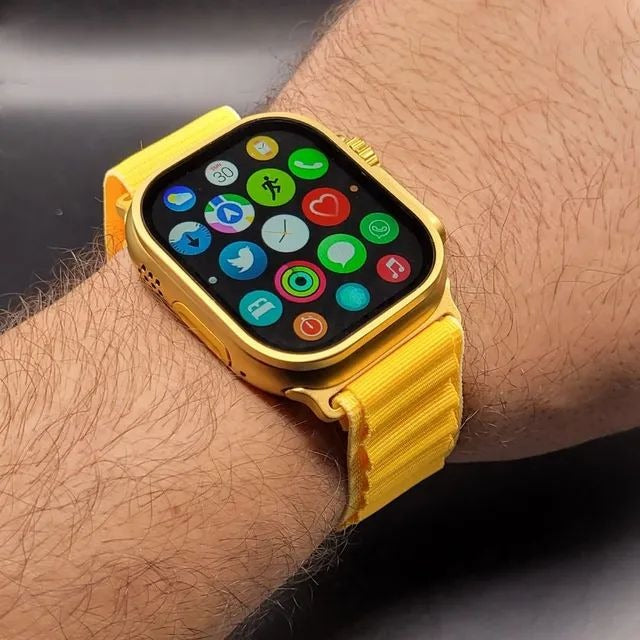 Fendior G9 Ultra Max Gold Smart Watch with 2.02-Inch Full Screen Display - Binnoor Collection