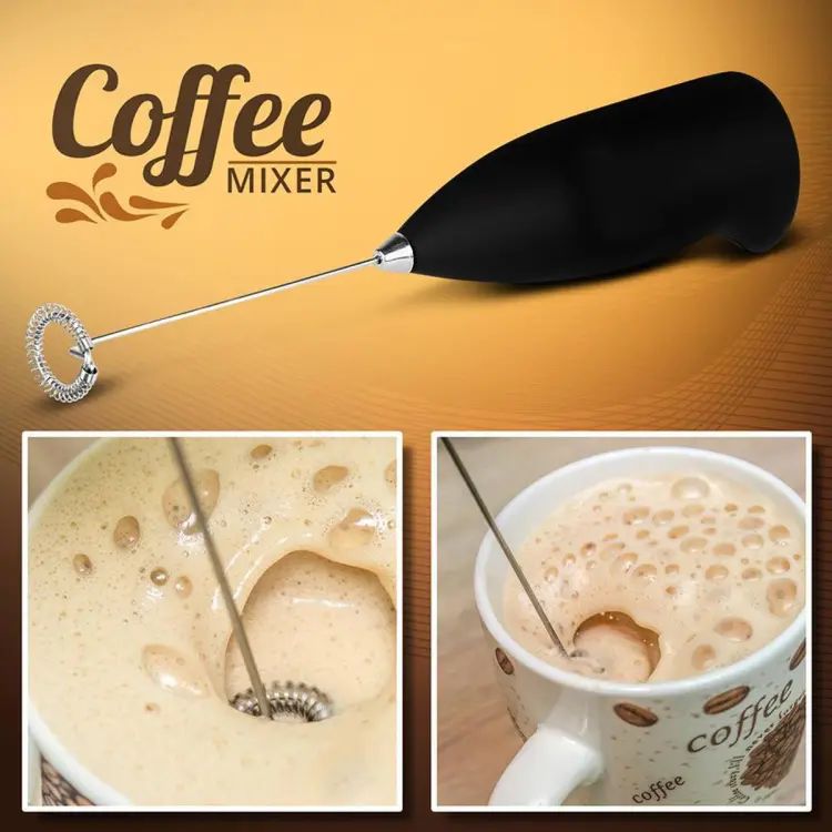 Coffee, Milk, Egg Beater Electric Whisk Mixer, Battery Cell Operated - Binnoor Collection