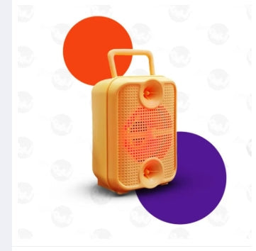GTS-1881 GlowBeat 3-Inch Bluetooth Speaker with Dynamic Lighting Effects - Binnoor Collection