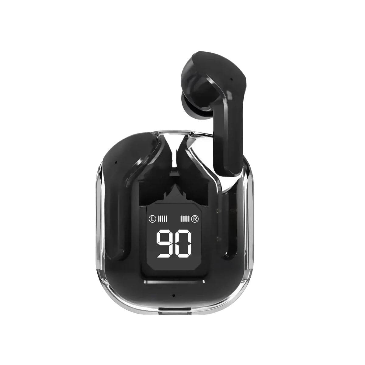 Air 31 TWS Wireless Earbuds – Transparent Bluetooth Earbuds, Airpods Style, Noise-Canceling, Premium Sound Quality with Free Pouch & Lanyard - Binnoor Collection
