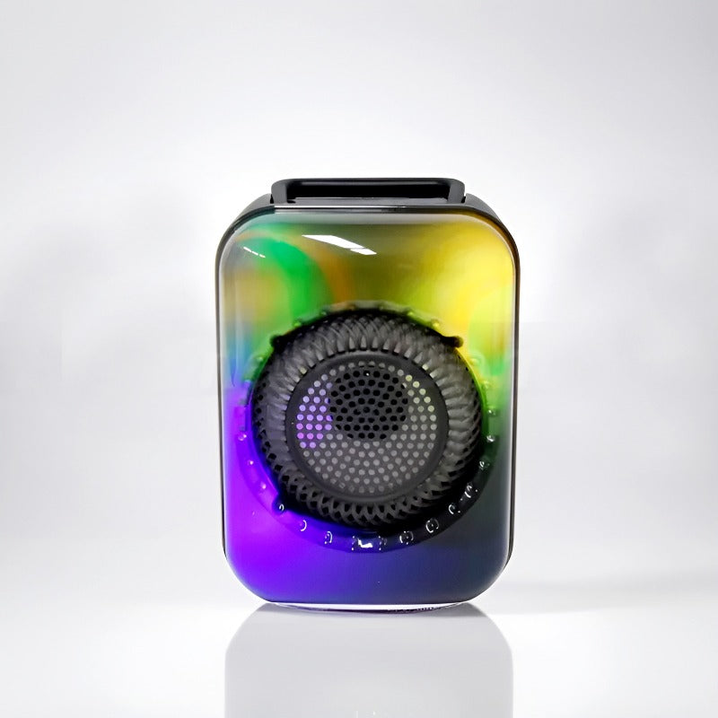 GTS-1867 Mini Portable 3-Inch Wireless Speaker – Rechargeable with Flame Lighting Effect - Binnoor Collection