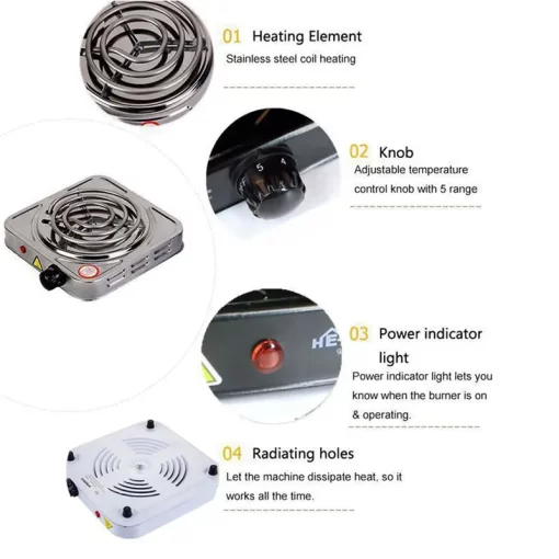 Mini Electric Heater Stove - Binnoor Collection