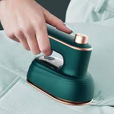 Mini Steam Iron with comfortable handle and green color - Binnoor Collection