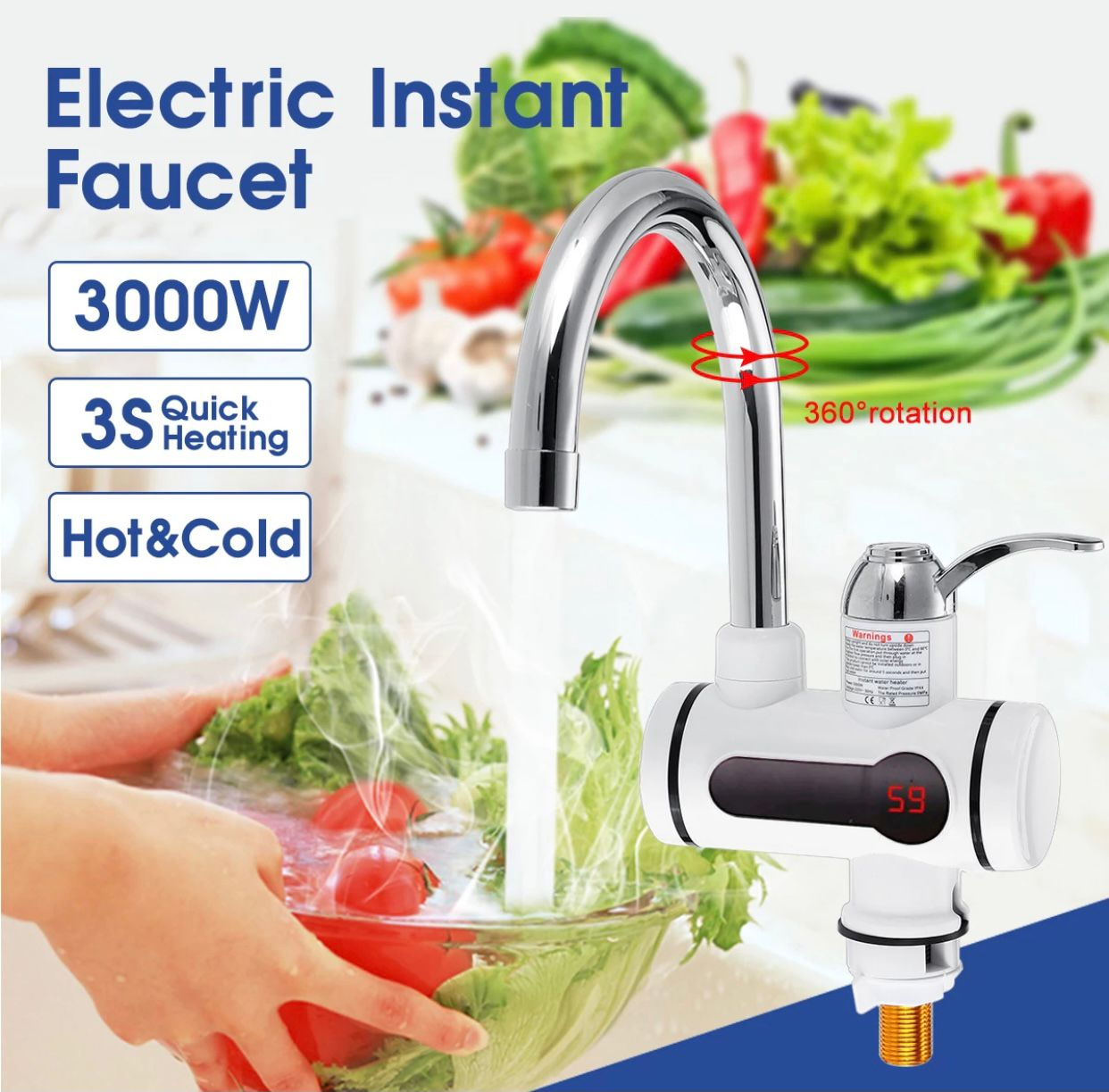 Electric Faucet Water heater - Binnoor Collection