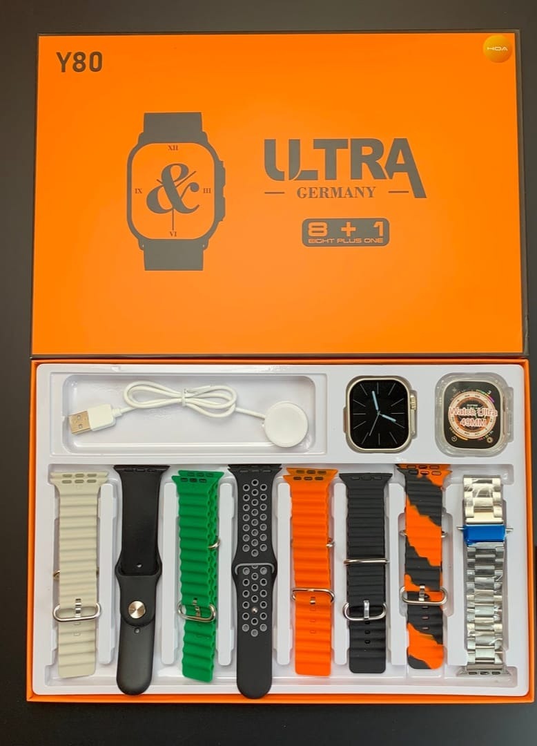 Y80 Ultra 8 in 1 Smart watch - Binnoor Collection